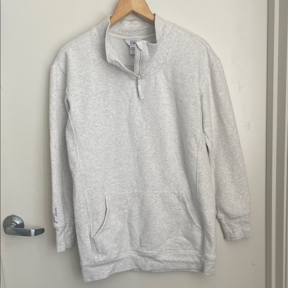 Athleta Women's Light Gray Zip-Up Jacket